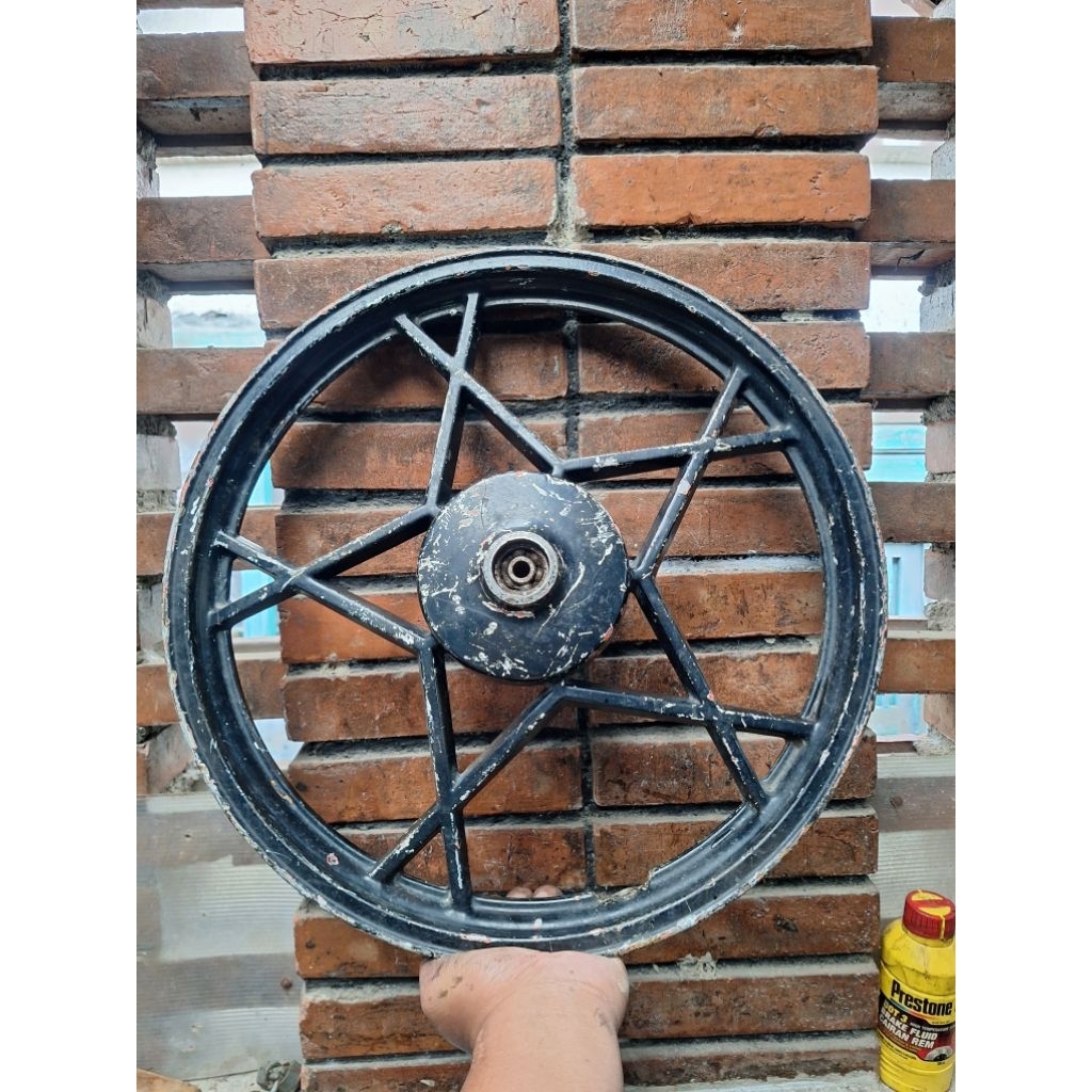 velg bintang ring 17 merk mitsuyo japan . depan saja. (rem tromol) bonus adaptor cakram depan