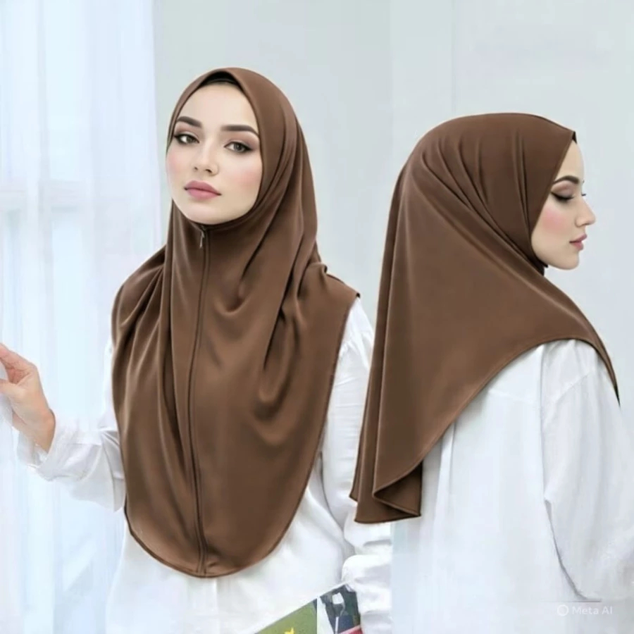 Hijab Jilbab Bergo Instan Malaysia Non Pet Jersey / Bergo Malay Jersey Non Pet