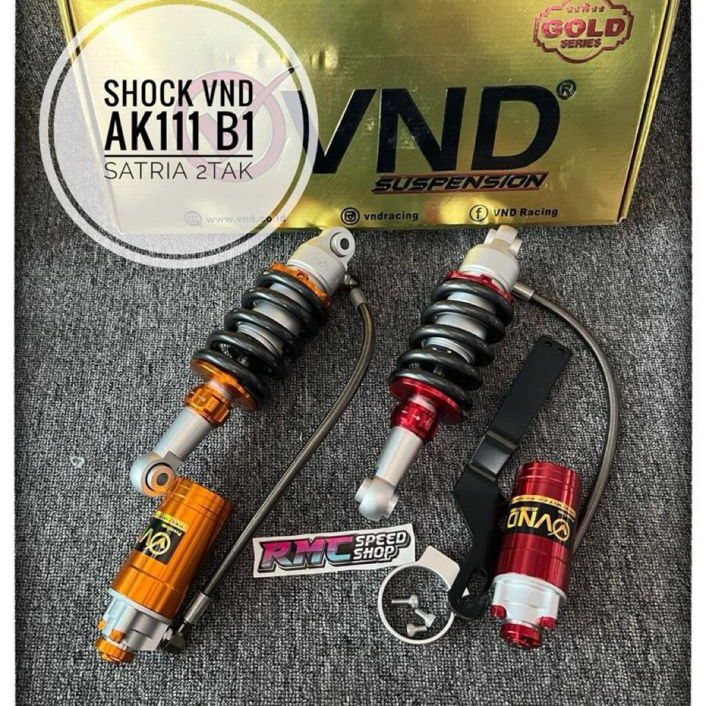 Shock Vnd tabung satria 2tak ukuran 265mm original klik fungsi / Shock Vnd Ak111 b1 Satria 2tak klik
