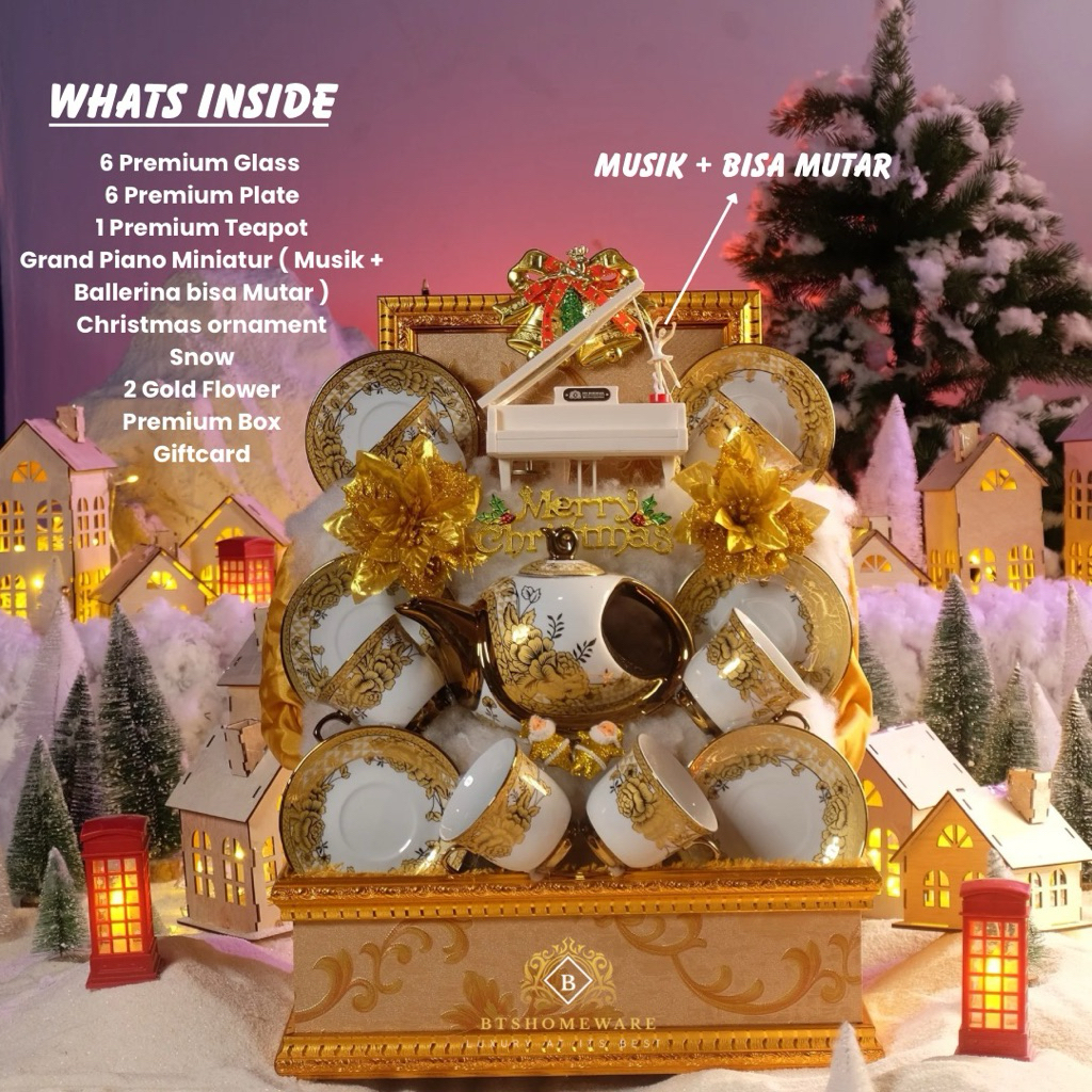 Parcel Natal/ Hampers Natal 2025 Premium Hampers Kue Kering / Parcel Natal 2025 / Hampers Gelas Kera