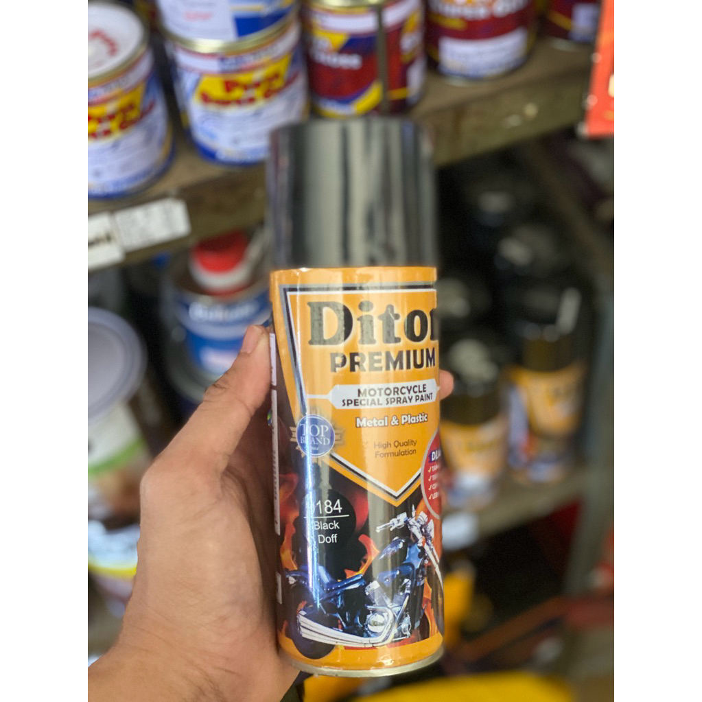 cat semprot diton premium 400cc (hitam doff)