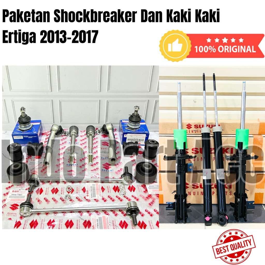 Paket Kaki Kaki Depan Komplit Suzuki Ertiga 2013-2017 Ball Joint | Link Stabil | Tierod | Rack End |