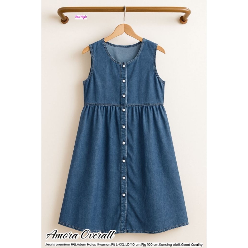 AMORA OVERALL (MIDI JEANS JUMBO) ANA