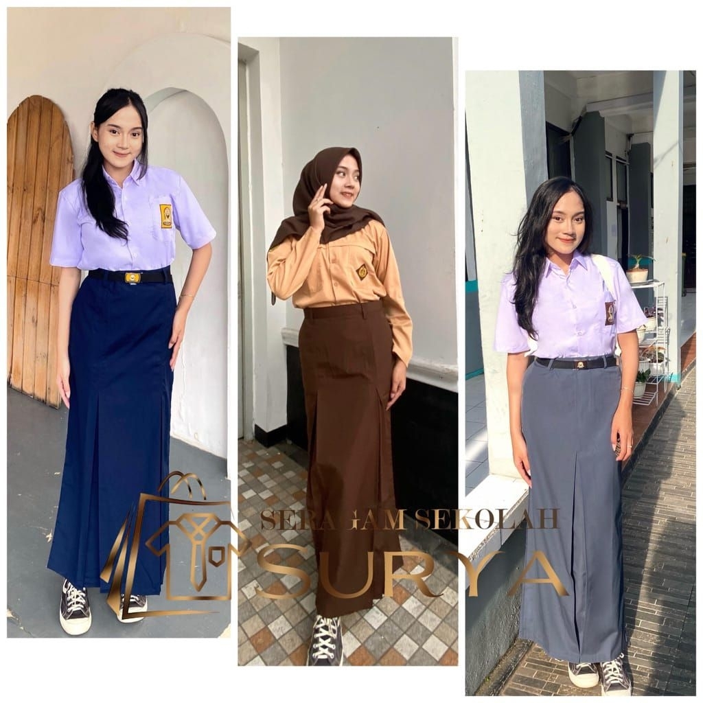 ROK SPAN SMP SMA - seragam sekolah - seragam sma - rok sma - rok span sma
