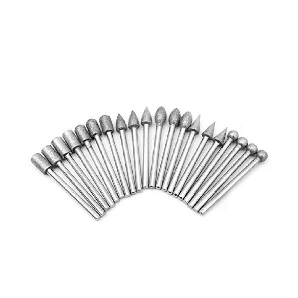 UJUNG GERINDA MINI PORTABLE 1 SET ISI 20 UNTUK UKIR ORIGINAL