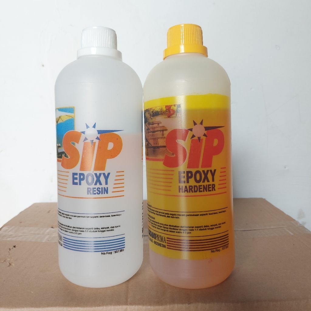 epoksi sip resin&hardener kemasan besar(free buble+kardus)