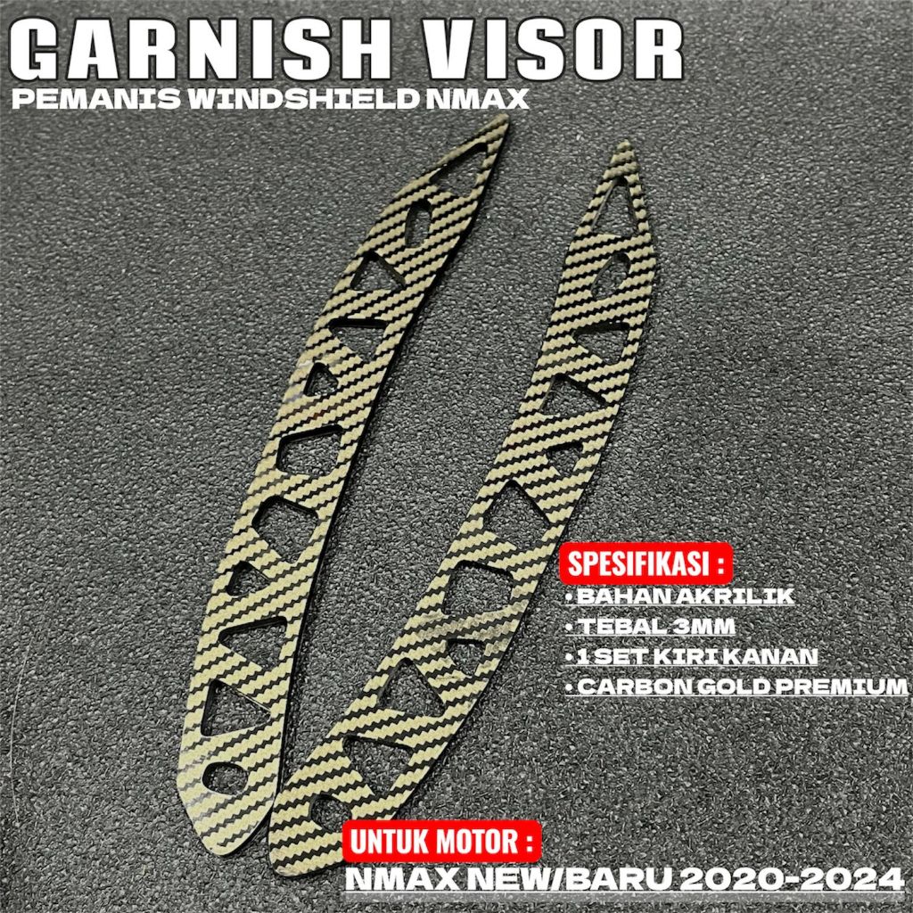 Garnish Visor Nmax New/Nmax Baru 2020-2024 Aksesories Pemanis Visor Nmax New V2