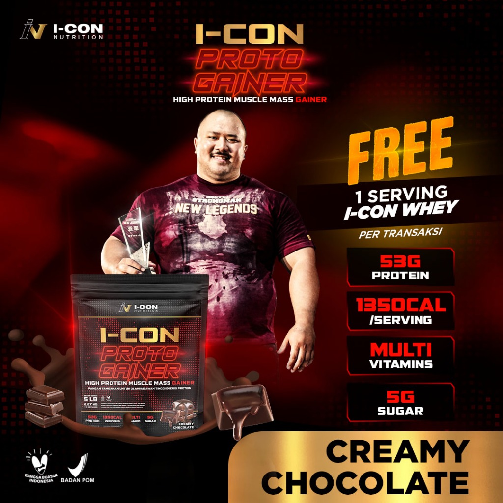 Icon Nutrition Proto Gainer 5 Lb | Penambah Massa Otot Terbaik