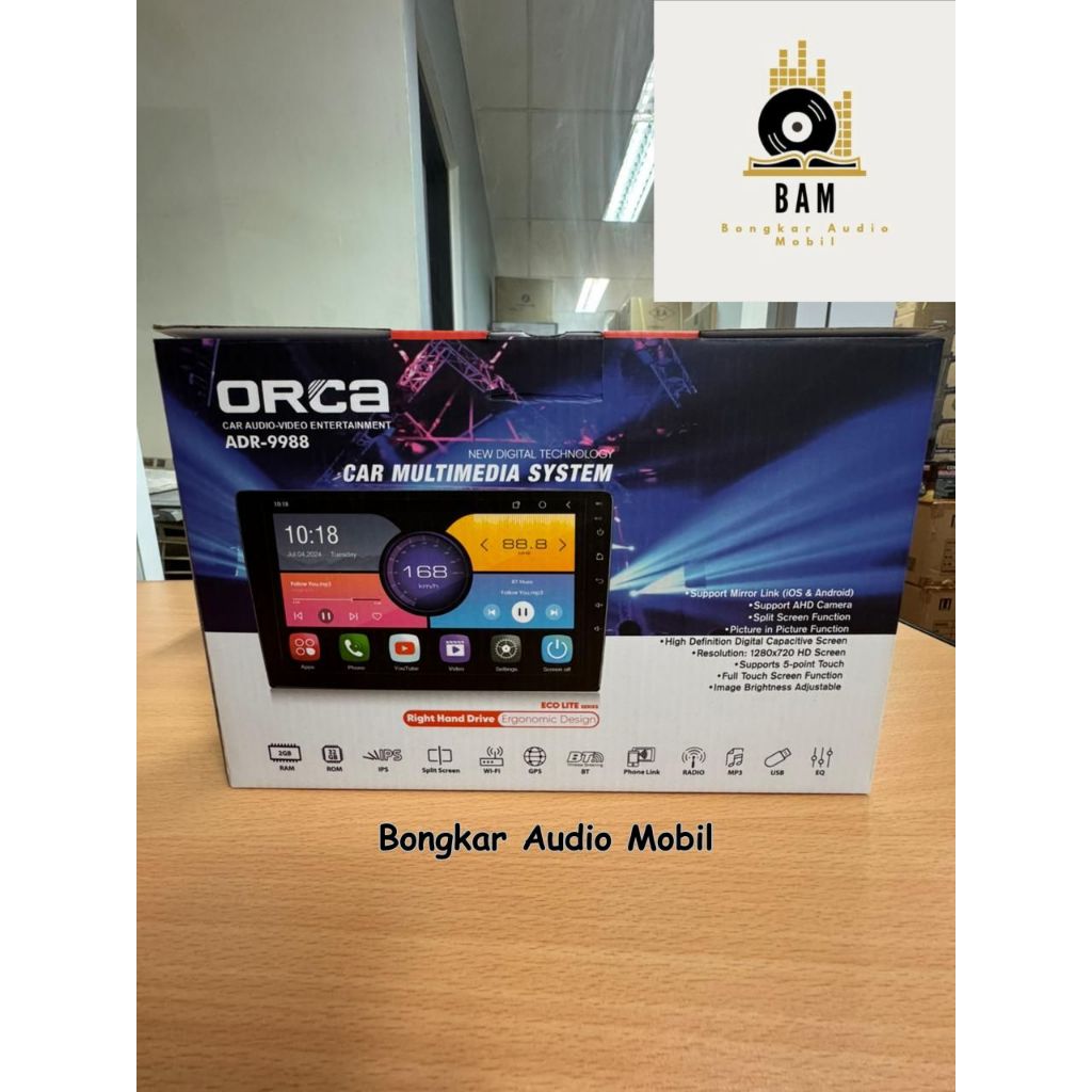 ORCA ADR-9988 9 inch 2GB/32GB Head Unit Android
