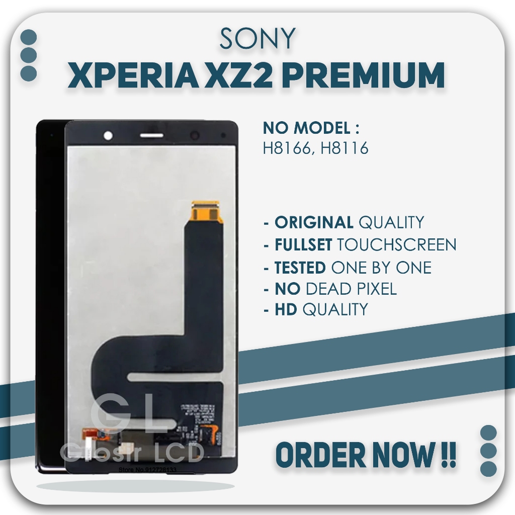 Grosir LCD Sony Xperia XZ2 Premium - Finger Print Fullset Touchscreen