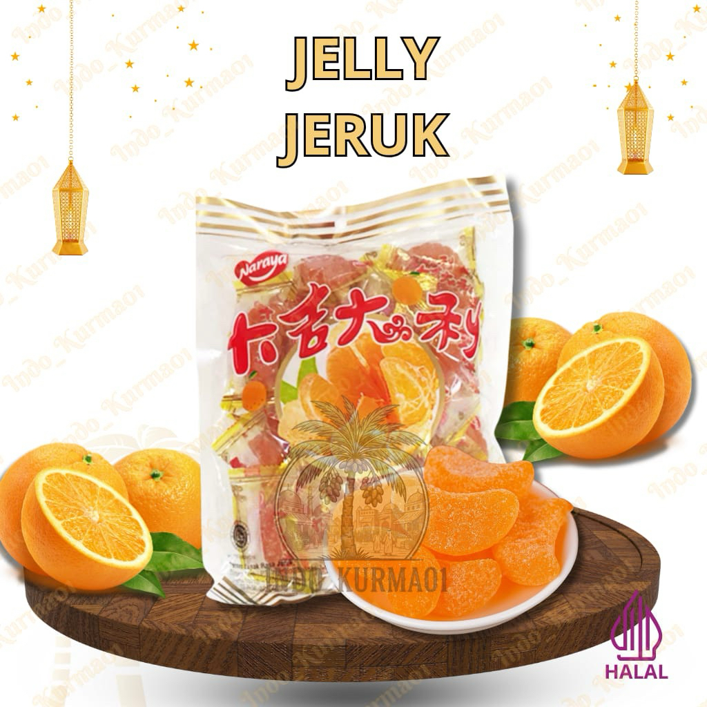 Naraya Jelly Jeruk Permen Jeruk 500GR HALAL BPOM