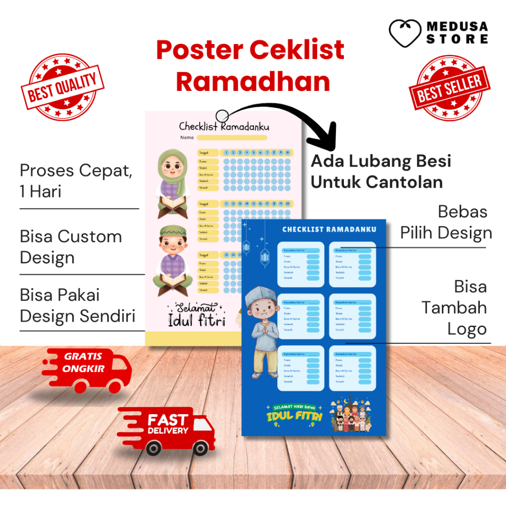 Poster Checklist - Ramadhan Ceklis Kegiatan Ramadhan