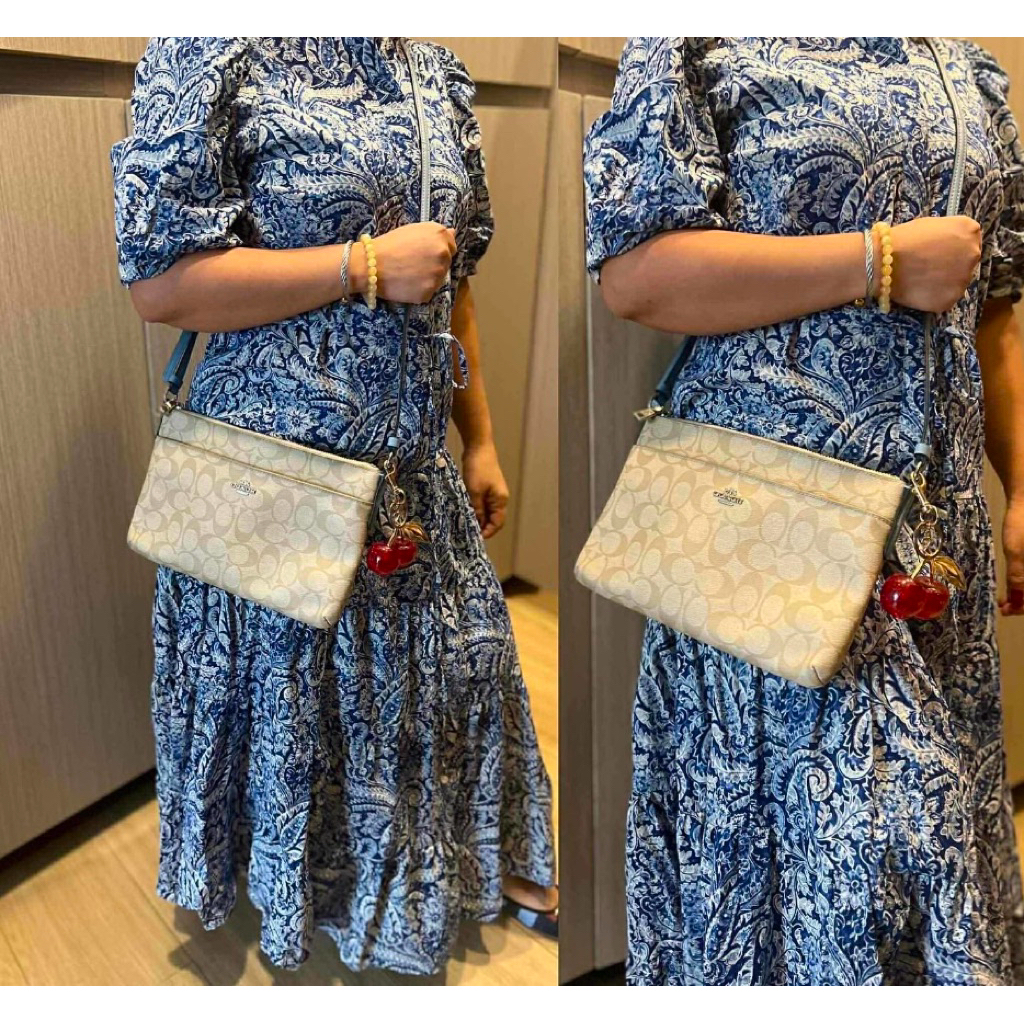 [preloved] original coach signature crossbody