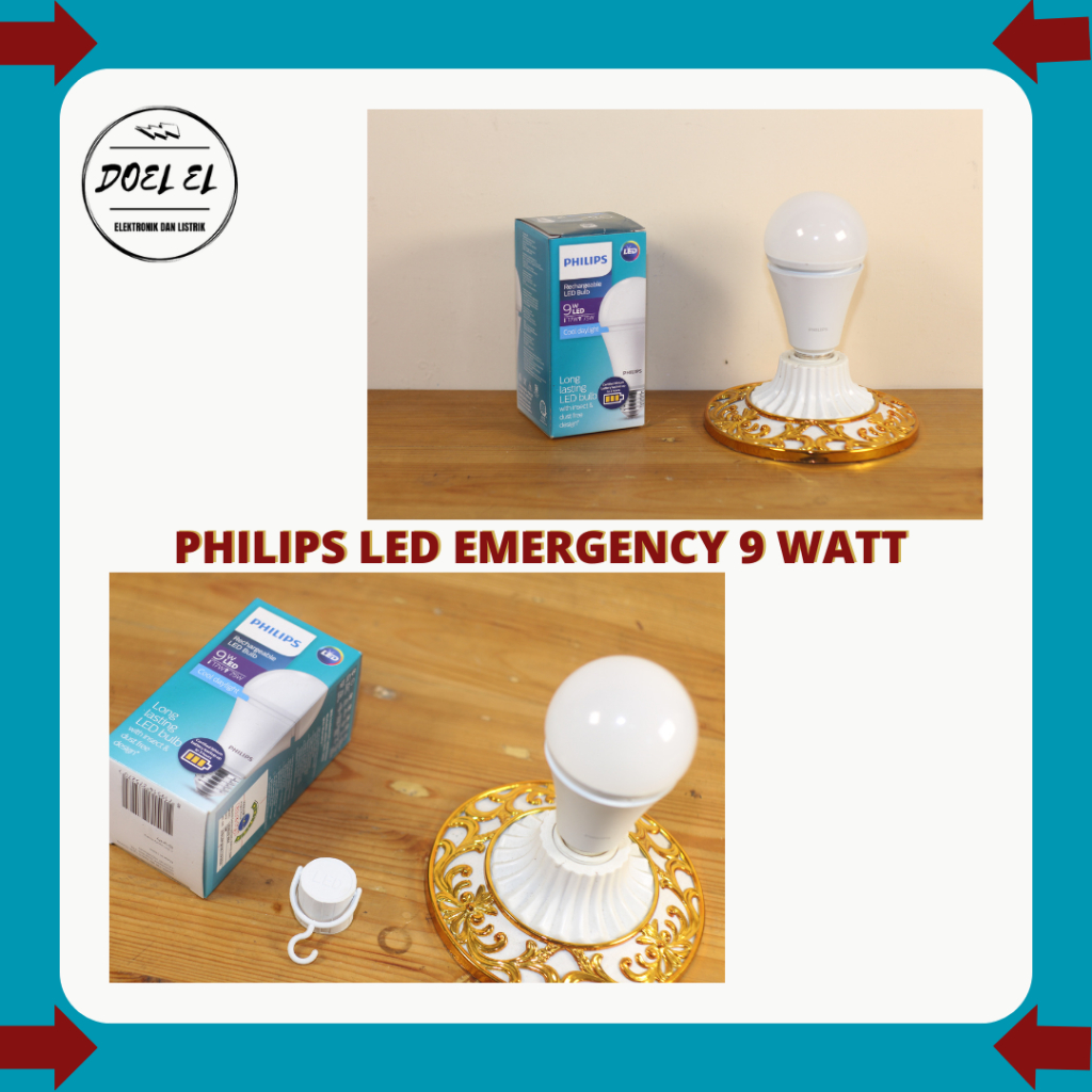 LAMPU LED EMERGENCY PHILIPS 9 WATT | LAMPU PHILIPS RECHARGEABLE