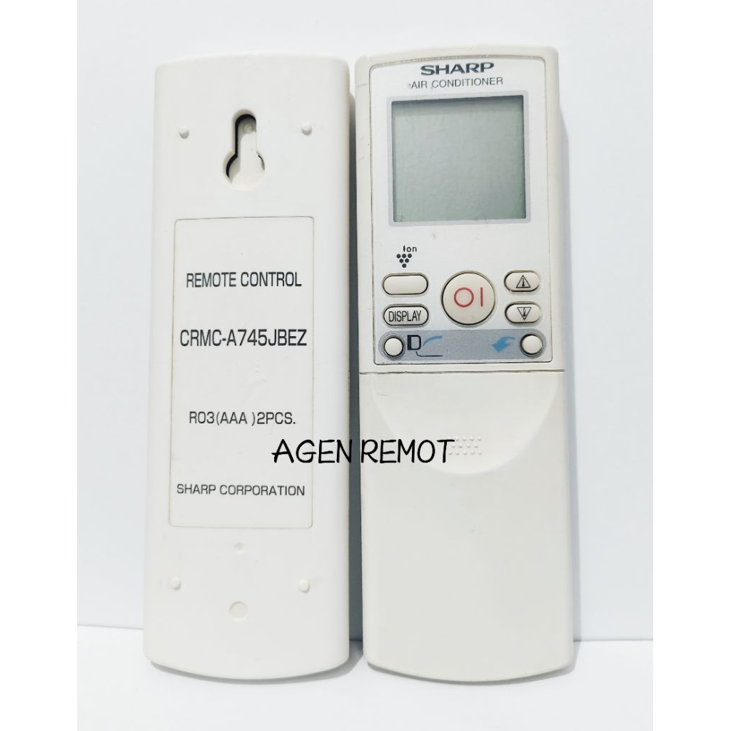 REMOT REMOTE AC SHARP CRMC-A745JBEZ SEKEN ORIGINAL