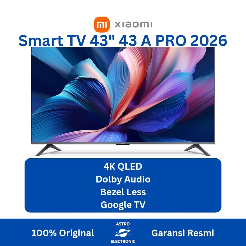 XIAOMI TV A PRO 43 2026 4K UHD GOOGLE TV 43 Inch