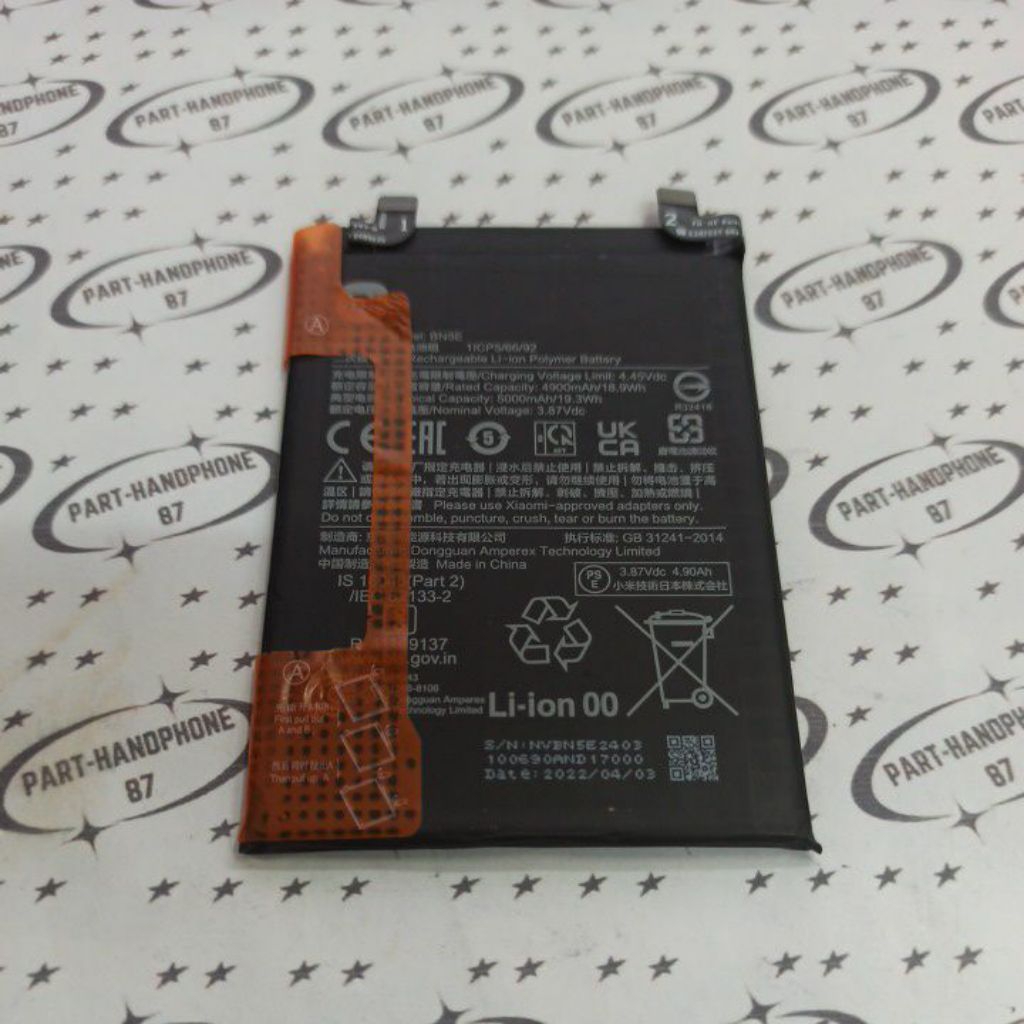 BATERAI BATTERY BATRE XIAOMI REDMI NOTE 11 PRO 5G BN5E ASLI ORIGINAL COPOTAN