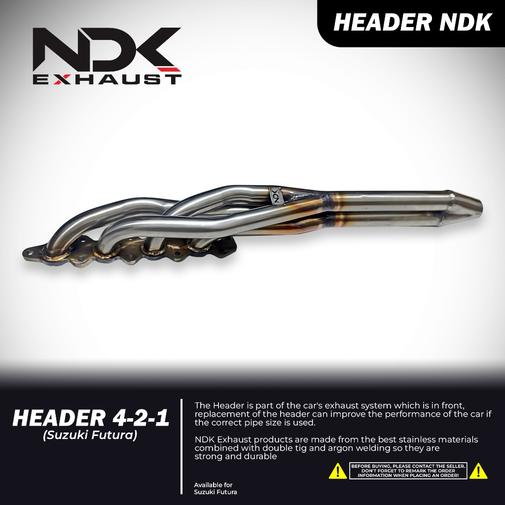 NDK HEADER RACING SUZUKI FUTURA KARBU INJEKSI KNALPOT RACING SEMUA MOBIL SUZUKI FUTURA KNALPOT NDK E