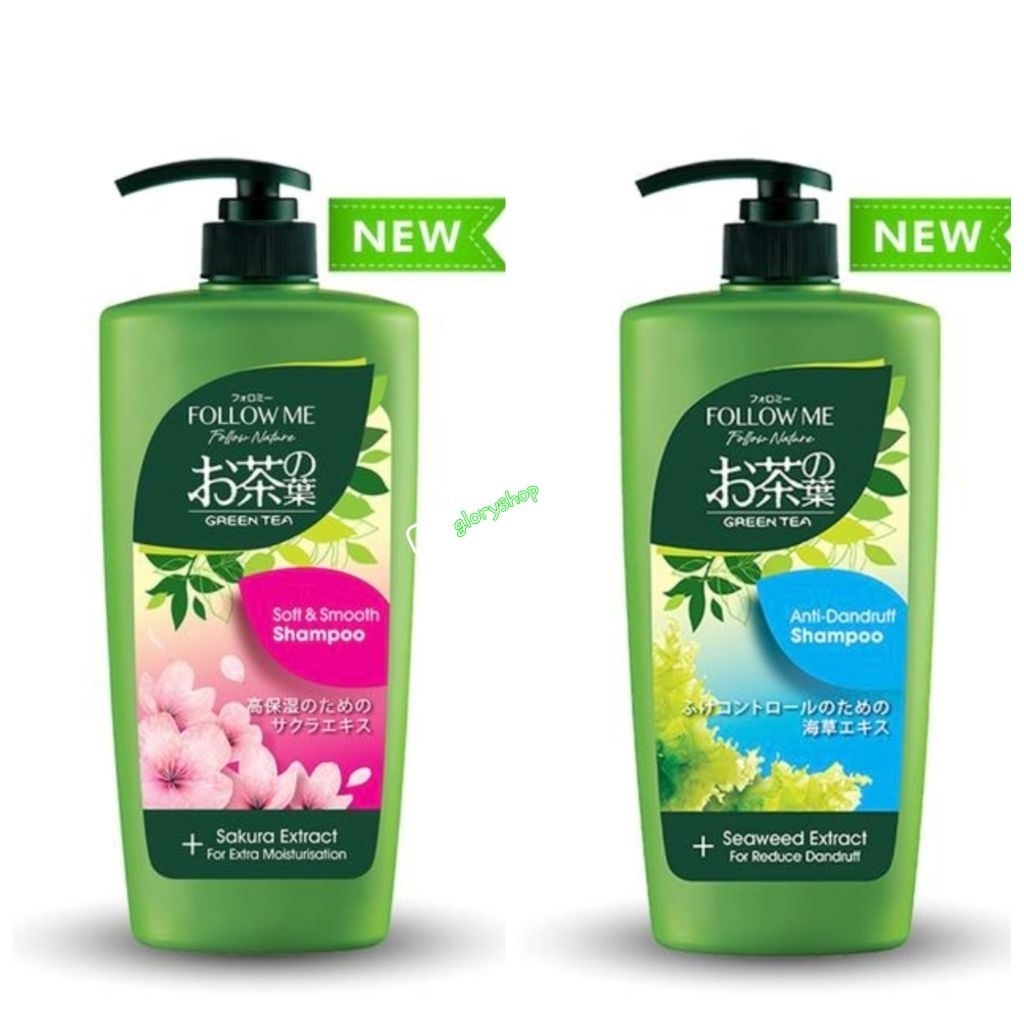Follow me nature greean tea shampoo 650 ml/shampoo follow me/shampoo/perawatan rambut