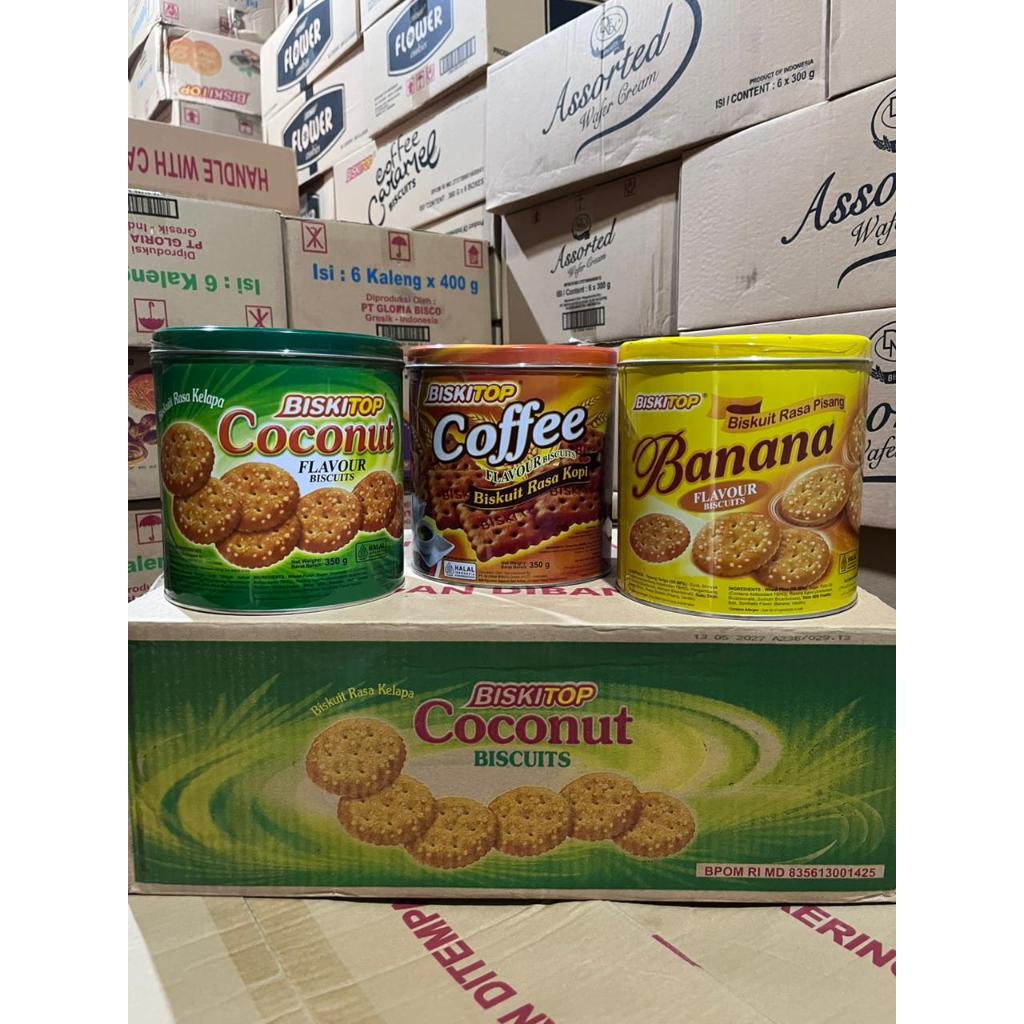 biskitop  350 gram kaleng tin