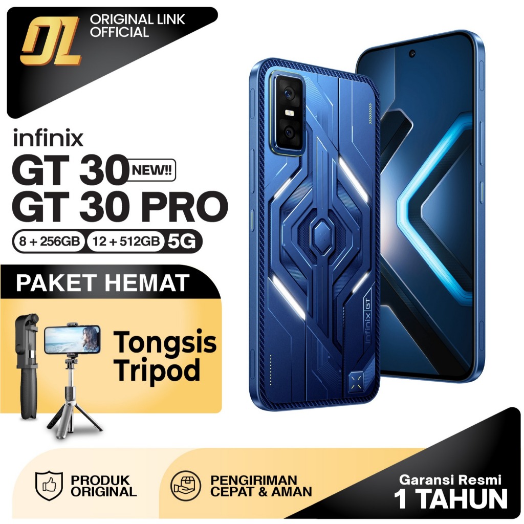 Infinix GT 30 Pro 5G 8/256 GB 12/512 GB GT30 Garansi Resmi Original