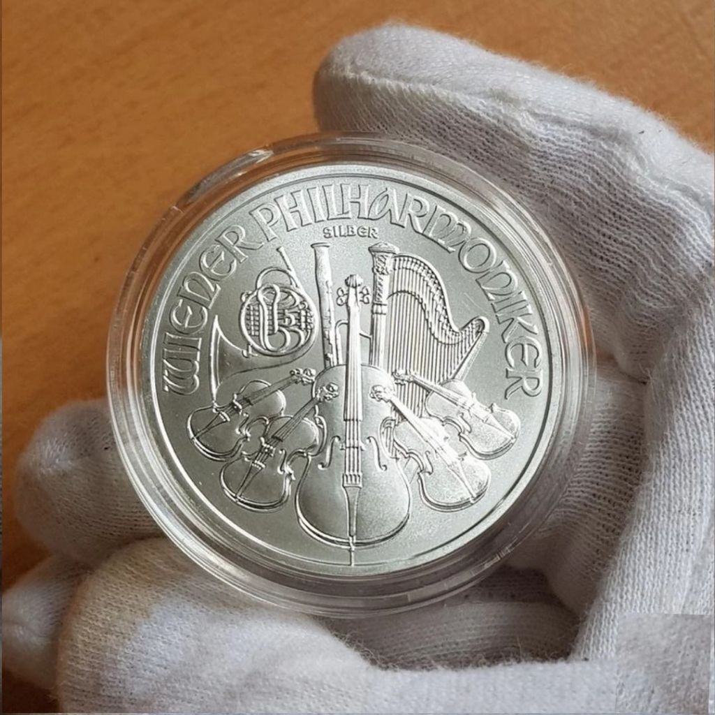 Koin Perak Austrian Silver Philarmonic | 1 OZ 1 Troy (31.1 gram)  99.999 murni - 100% ORIGINAL