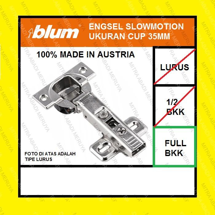 Engsel BLUM Engsel Sendok BLUM Slowmotion Full Bengkok