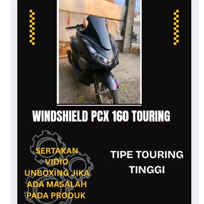WINDSHIELD PCX 160 VISOR PCX 160 TOURING TINGGI