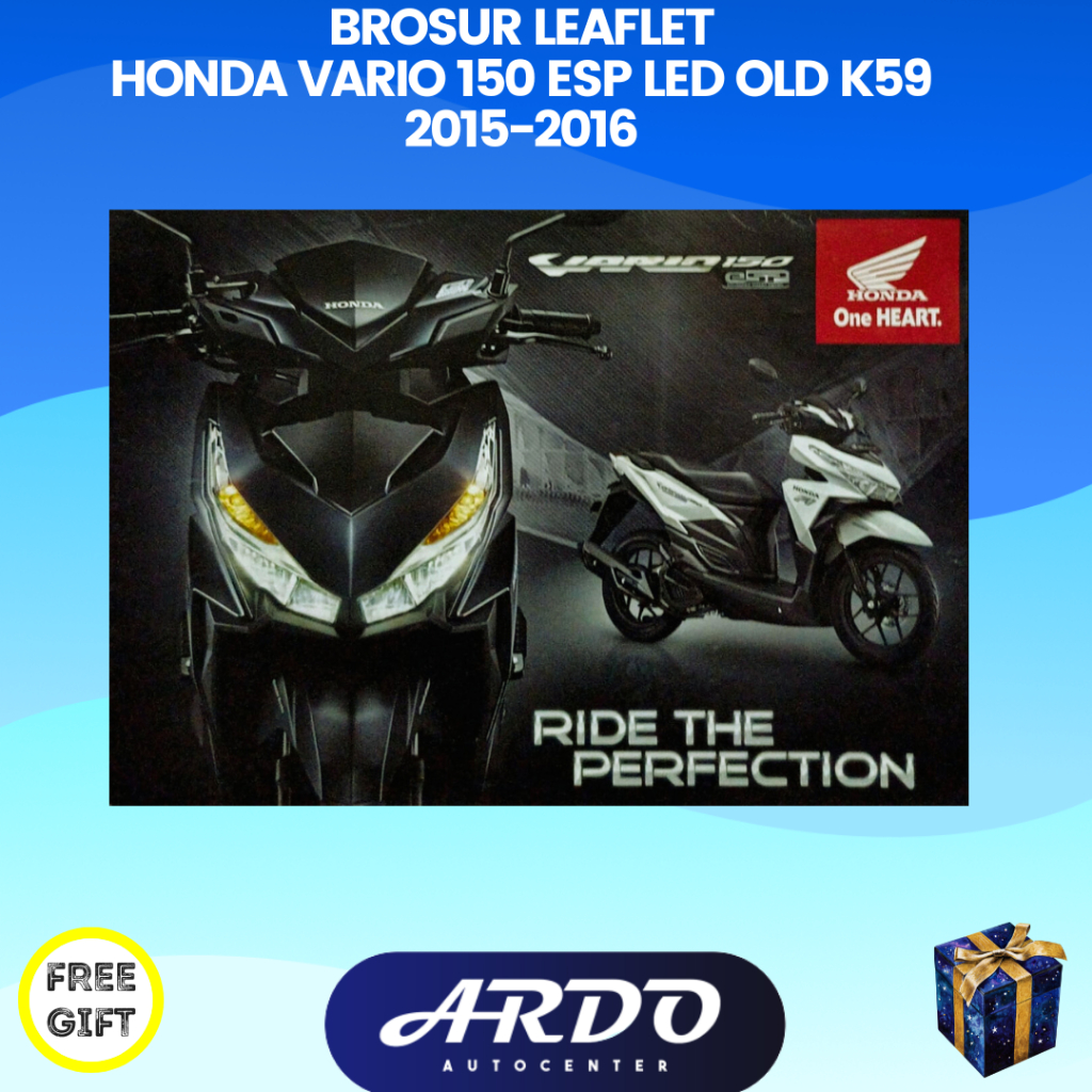 Brosur katalog motor Honda Vario 150 ESP  Led old K59 2015-2016 generasi ke 5 Vario