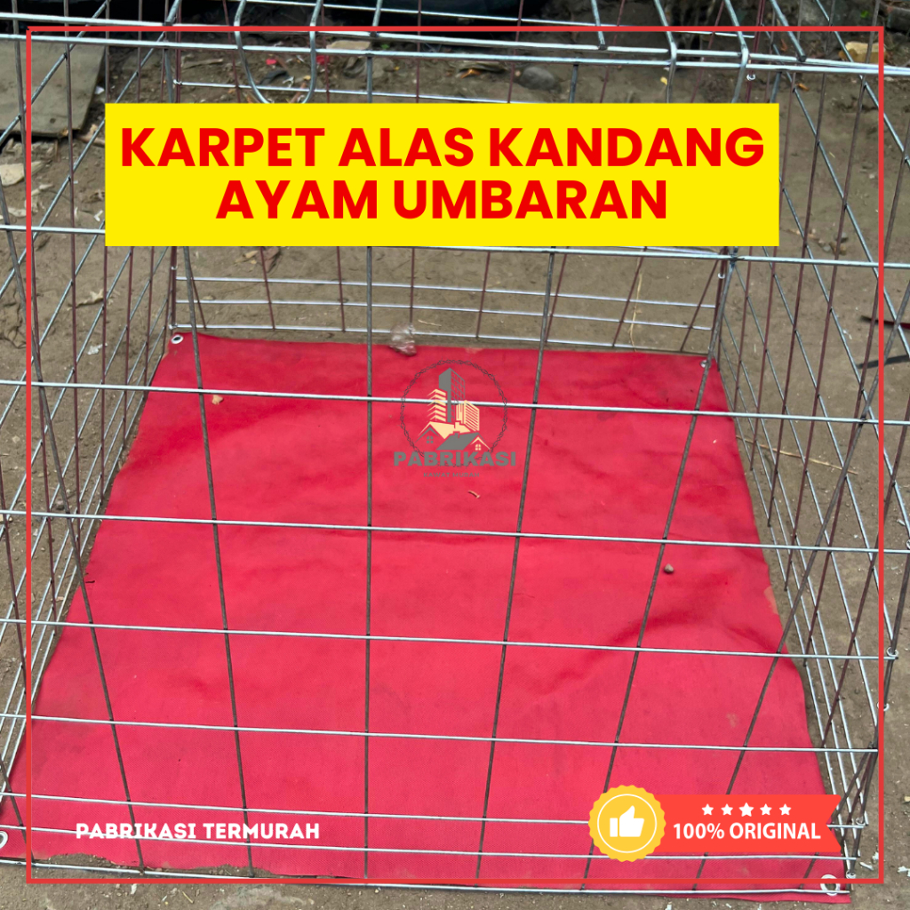 KARPET ALAS KANDANG AYAM UMBARAN | PETELUR | DOC – BAHAN KUAT, MUDAH DICUCI, TAHAN LAMA PABRIKASI TE