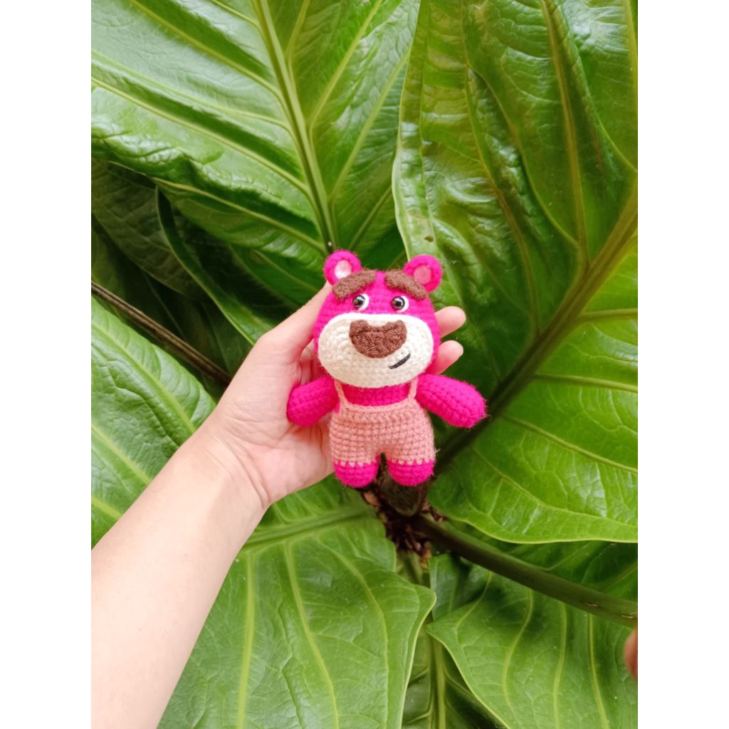 Boneka Rajut Lotso | Boneka Lotso | Gantungan Kunci Lotso