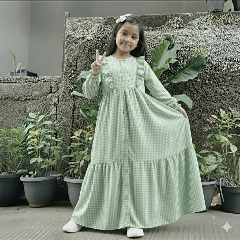 Gamis Anak Perempuan Muslim Gamis Katun Jepang