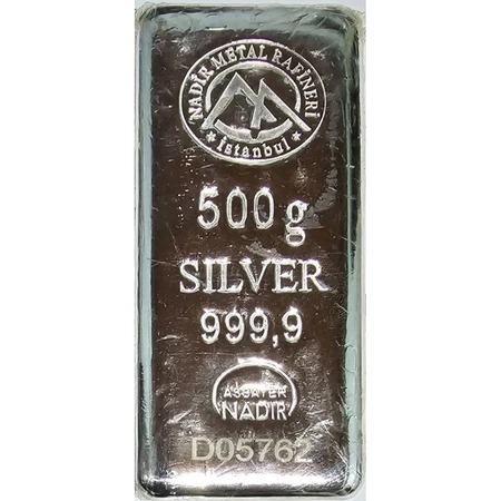 Nadir Silver Bar Perak Batangan 500 Gram | 100% Original Turki Turkey