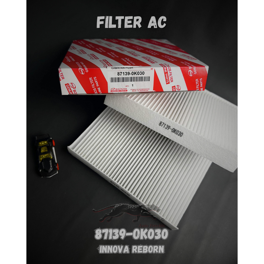 FILTER AC KABIN TOYOTA INNOVA REBORN, FORTUNER, HILUX, REVO 87139-0K030 // AC 0K030
