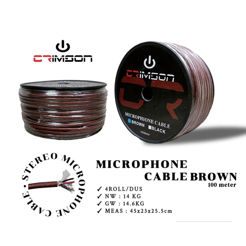 kabel mic crimson brown
