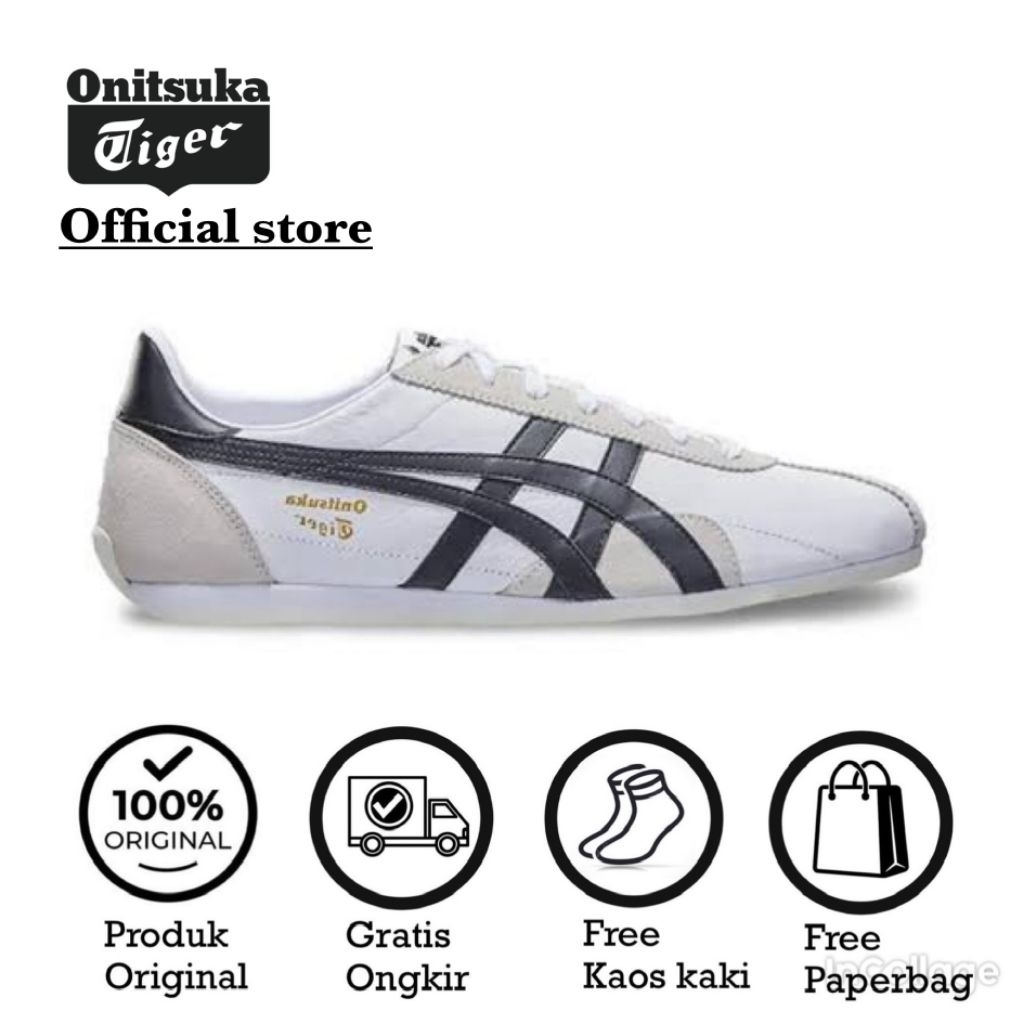 sepatu onitsuka tiger mexico 66 GSM runspark cream navyunisex)