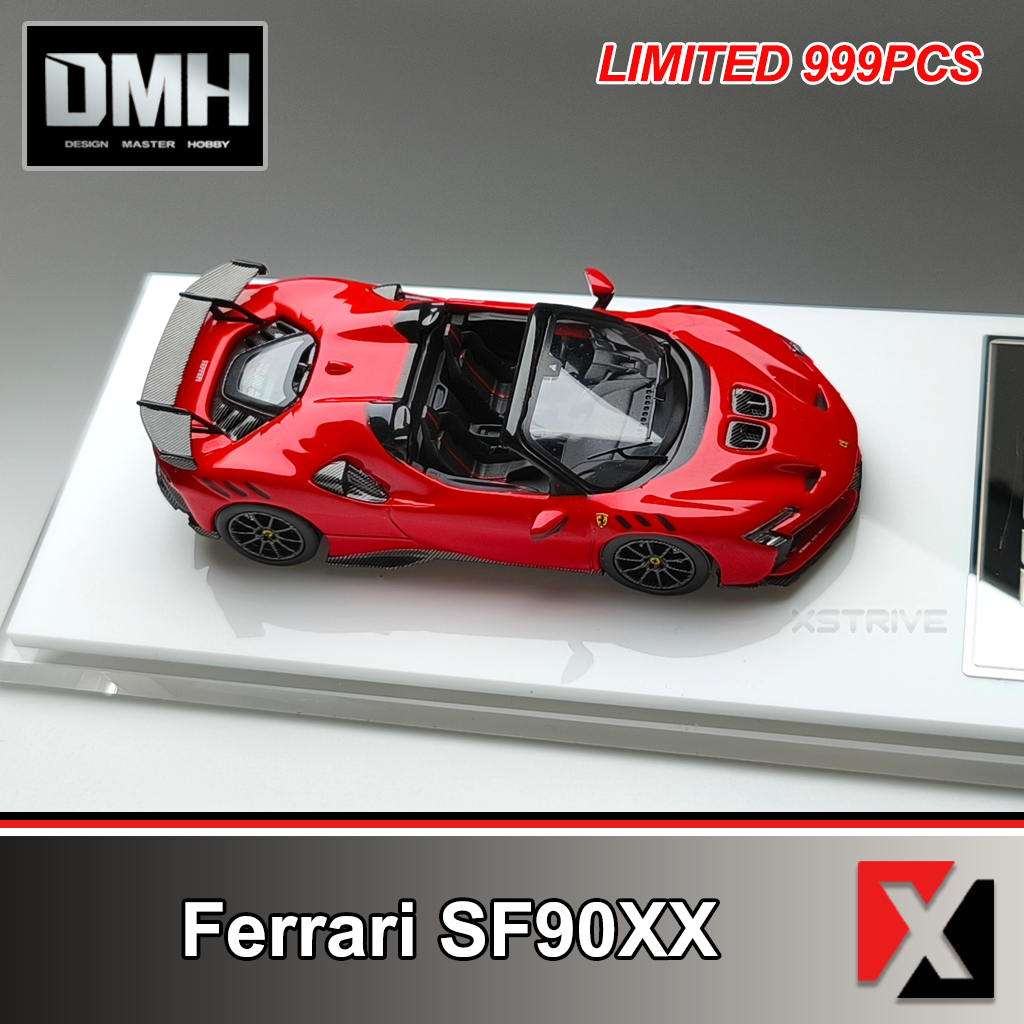 DMH 1:64 Ferrari SF90XX Spider Red Convertible