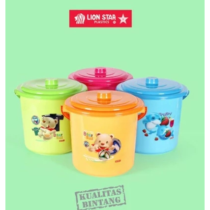 LION STAR - EMBER PLASTIK 4 GL + TUTUP EMBER TUTUP EMBER PLASTIK WADAH AIR