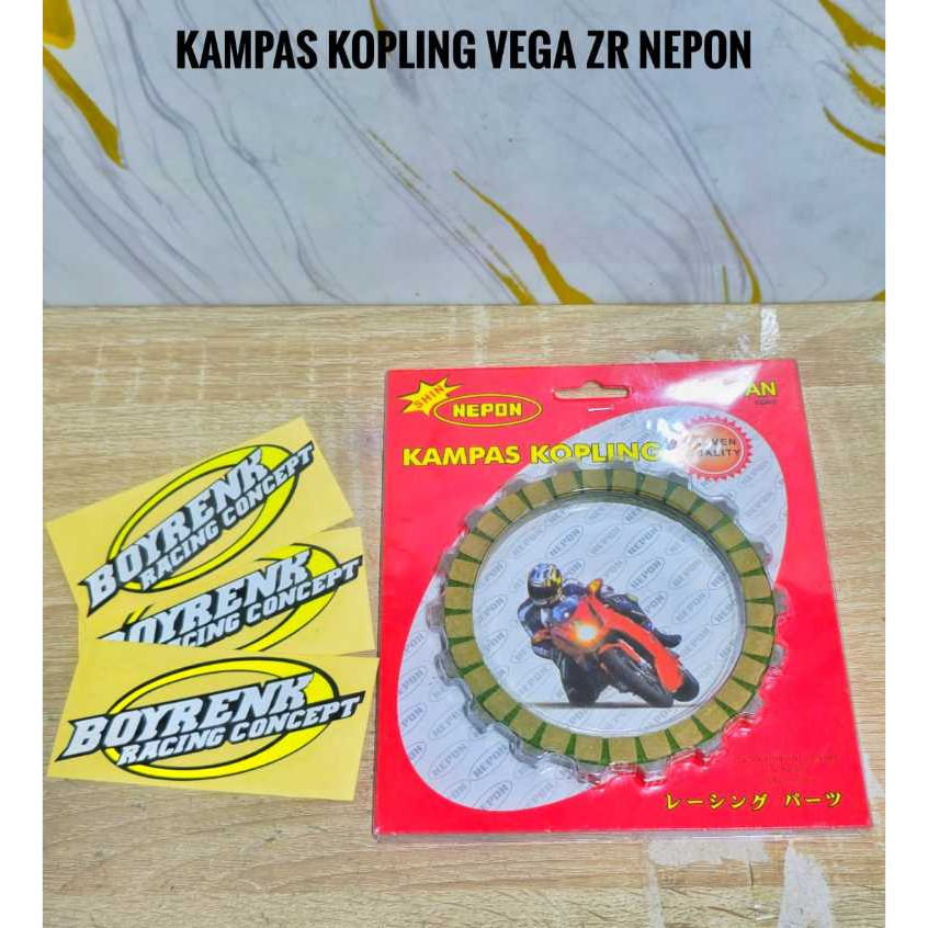 PLAT KOPLING ATAU KAMPAS KOPLING RACING VEGA ZR NEPON ASLI-BOYRENK RACING CONCEPT