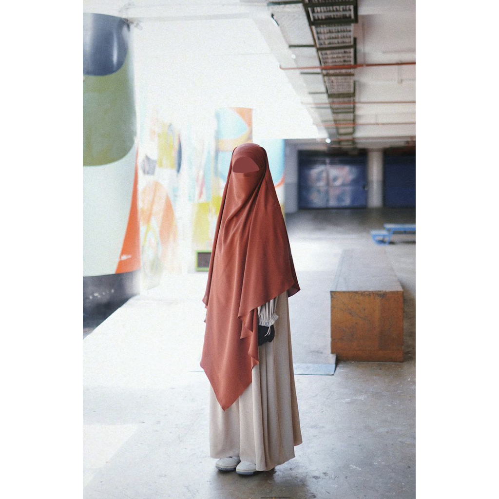 PL fk huda abaya elmadina size 2 cinnamon mina anti uv