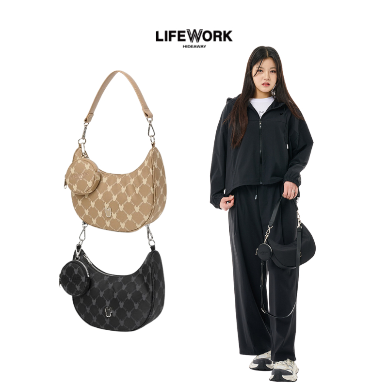 LIFEWORK Classic Radogram Hobo Bag
