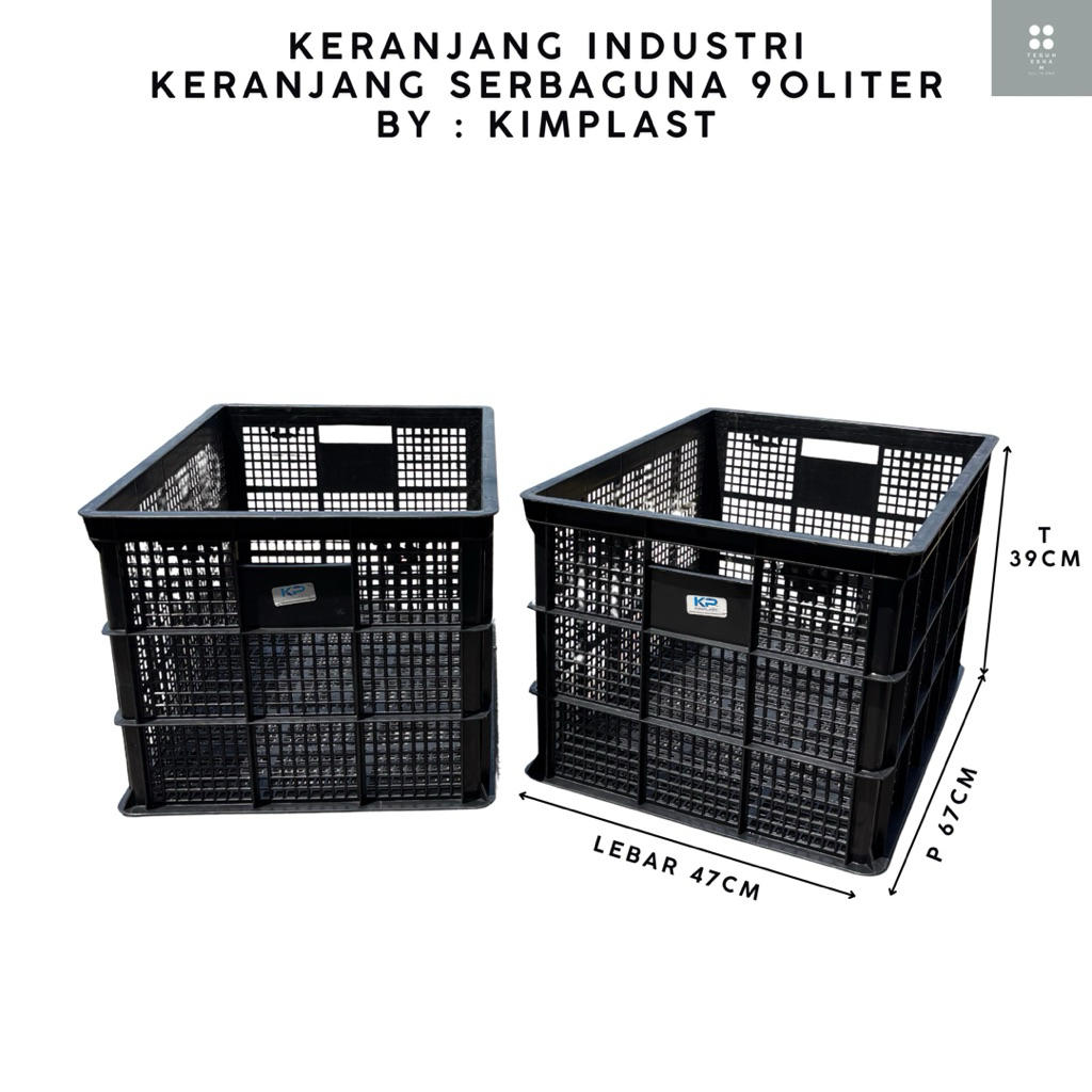 KIMPLAST - Keranjang Industri 90 Lt Liter Keranjang Industri Keranjang Dagang Keranjang Serbaguna Ke