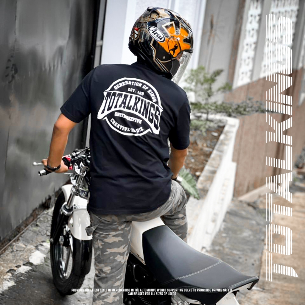 BAJU TOTAL KINGS ONETHREEFIVE BLACK WHITE EDITION