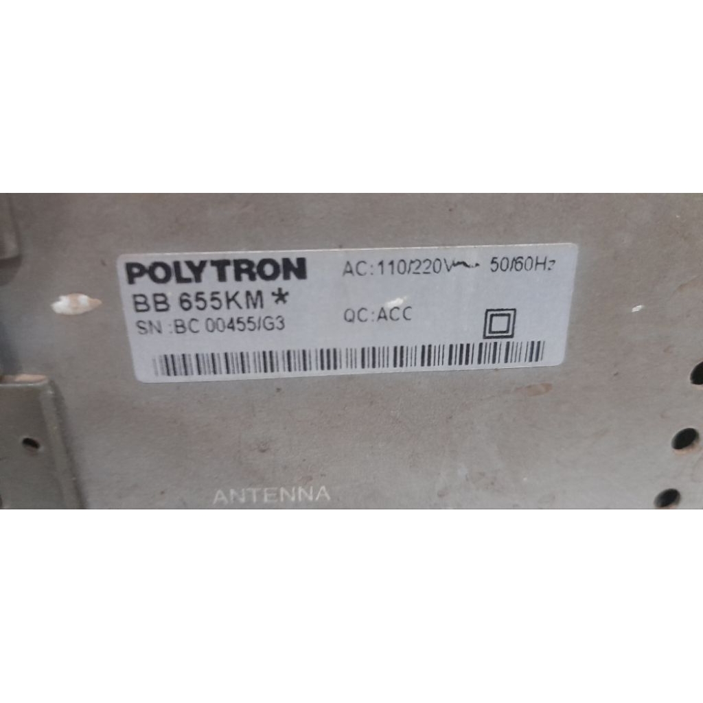 POLYTRON BB655KM  hanya Head unit