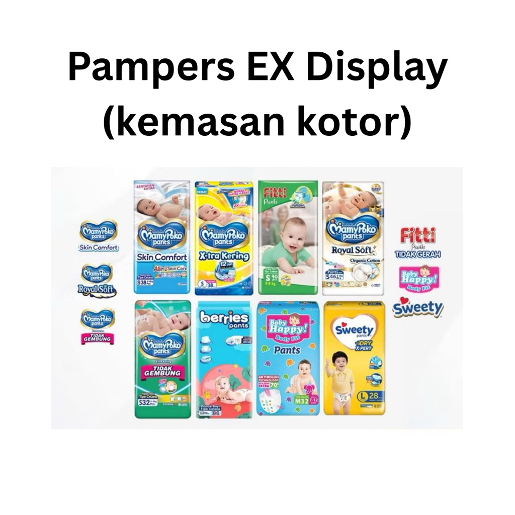 pampers anak ex display