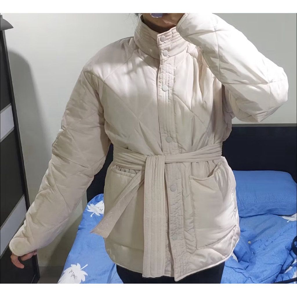 Preloved mantel/coat wanita beige/mantel Bromo