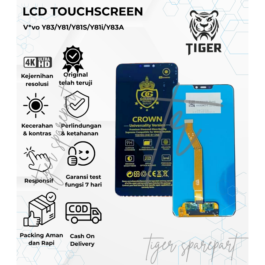 LCD TOUCHSCREEN VIVO Y83 / LCD VIVO Y81 /LCD VIVO Y81s / Y81i / Y83A COMPLETE FULLSET