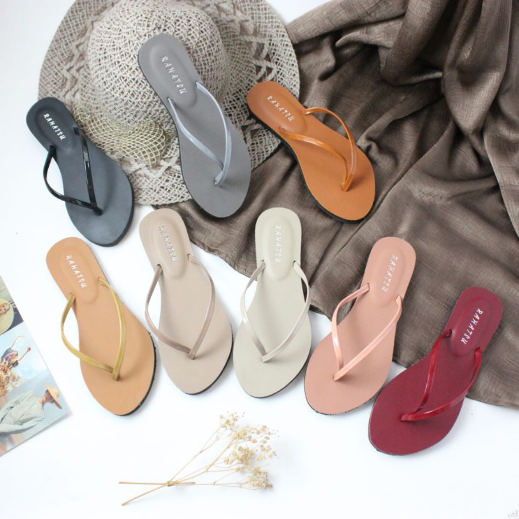 Sandal Jepit Wanita Teplek Bahan Karet Dan Spon Berkualitas