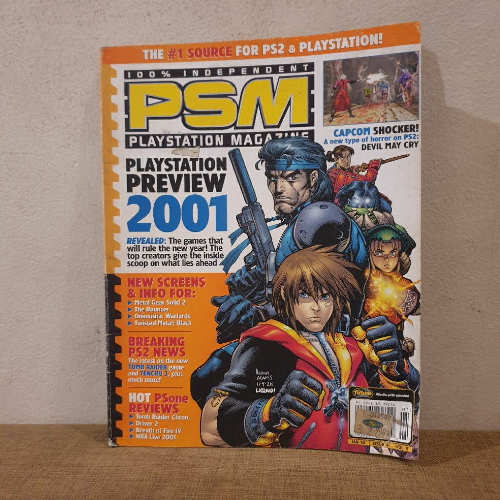Majalah Game Vintage Import PSM Playstation Magazine Playstation Review 2001