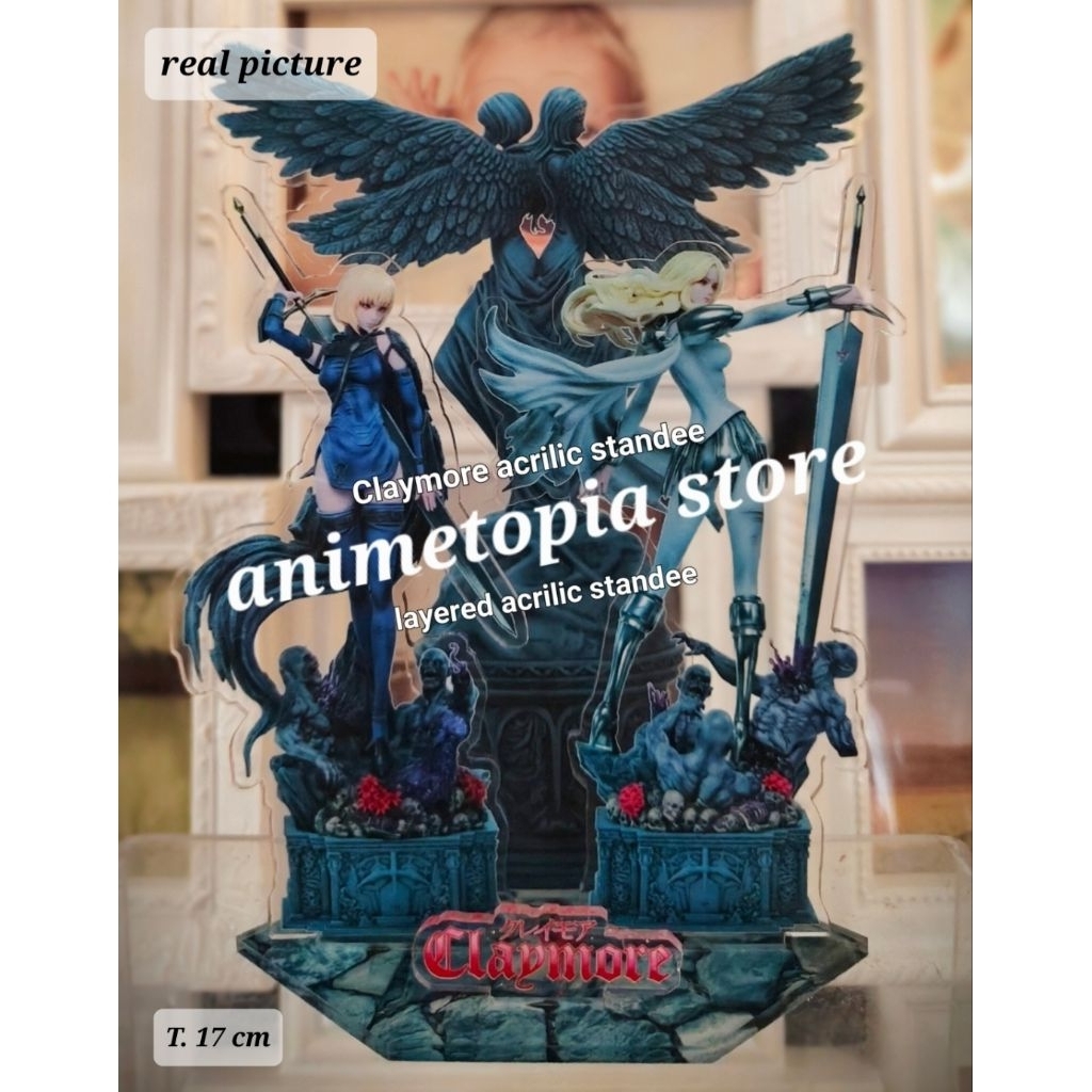 CLAYMORE LAYERED ACRILIC STANDEE FIGURE